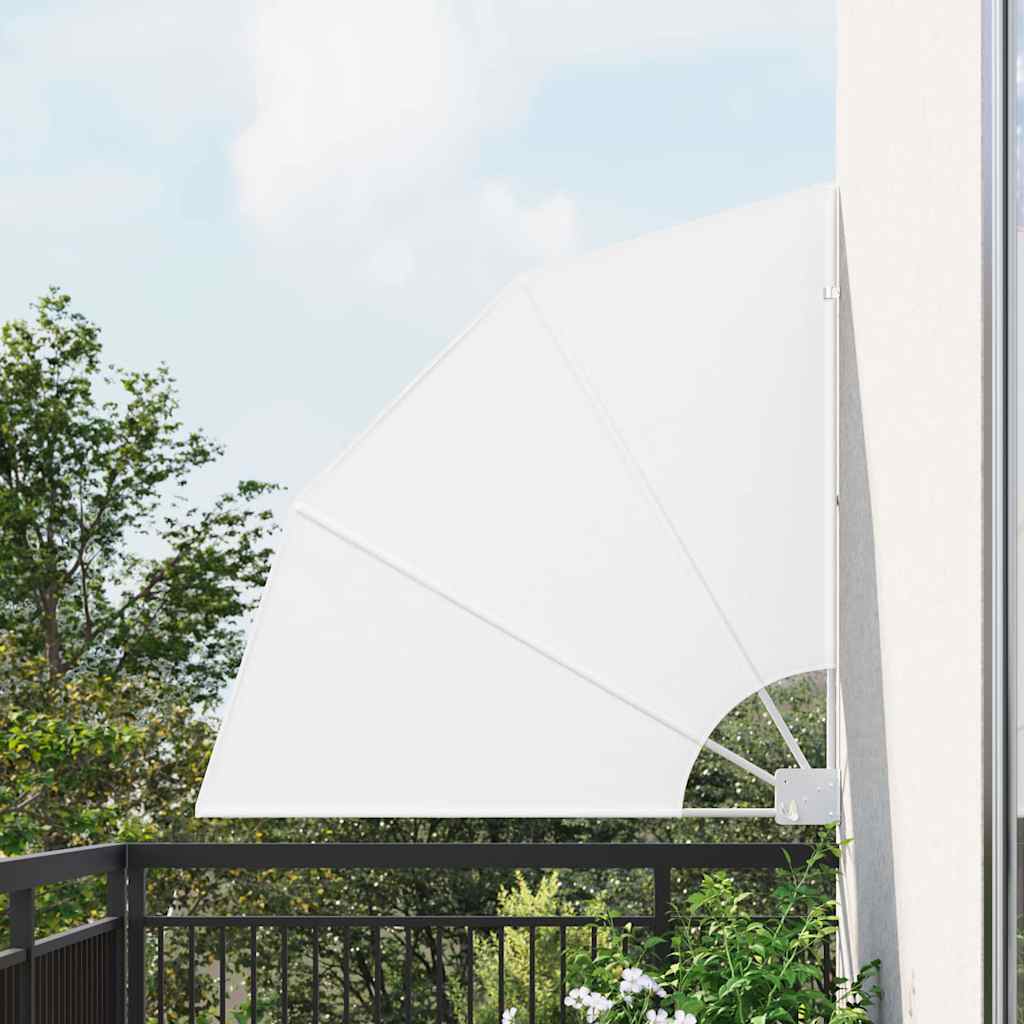 Balcony Privacy Screen 115 x 115 cm Polyester White