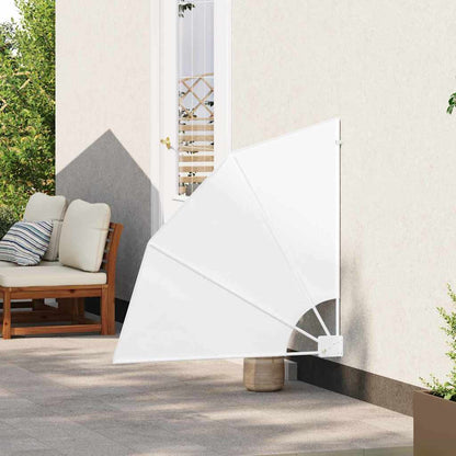 Balcony Privacy Screen 115 x 115 cm Polyester White