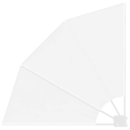 Balcony Privacy Screen 115 x 115 cm Polyester White