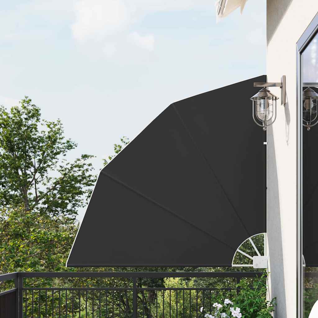 Balcony Privacy Screen 140 x 140 cm Polyester Anthracite