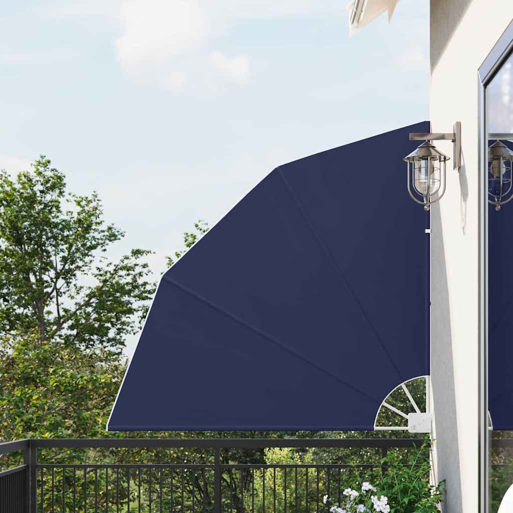 Balcony Privacy Screen 140 x 140 cm Polyester Navy Blue