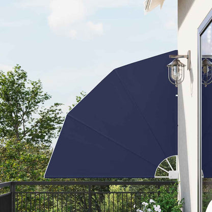 Balcony Privacy Screen 140 x 140 cm Polyester Navy Blue