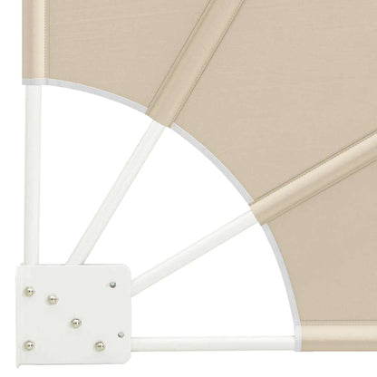 Balcony Privacy Screen 140 x 140 cm Polyester Beige