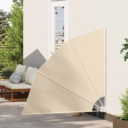 Balcony Privacy Screen 140 x 140 cm Polyester Beige
