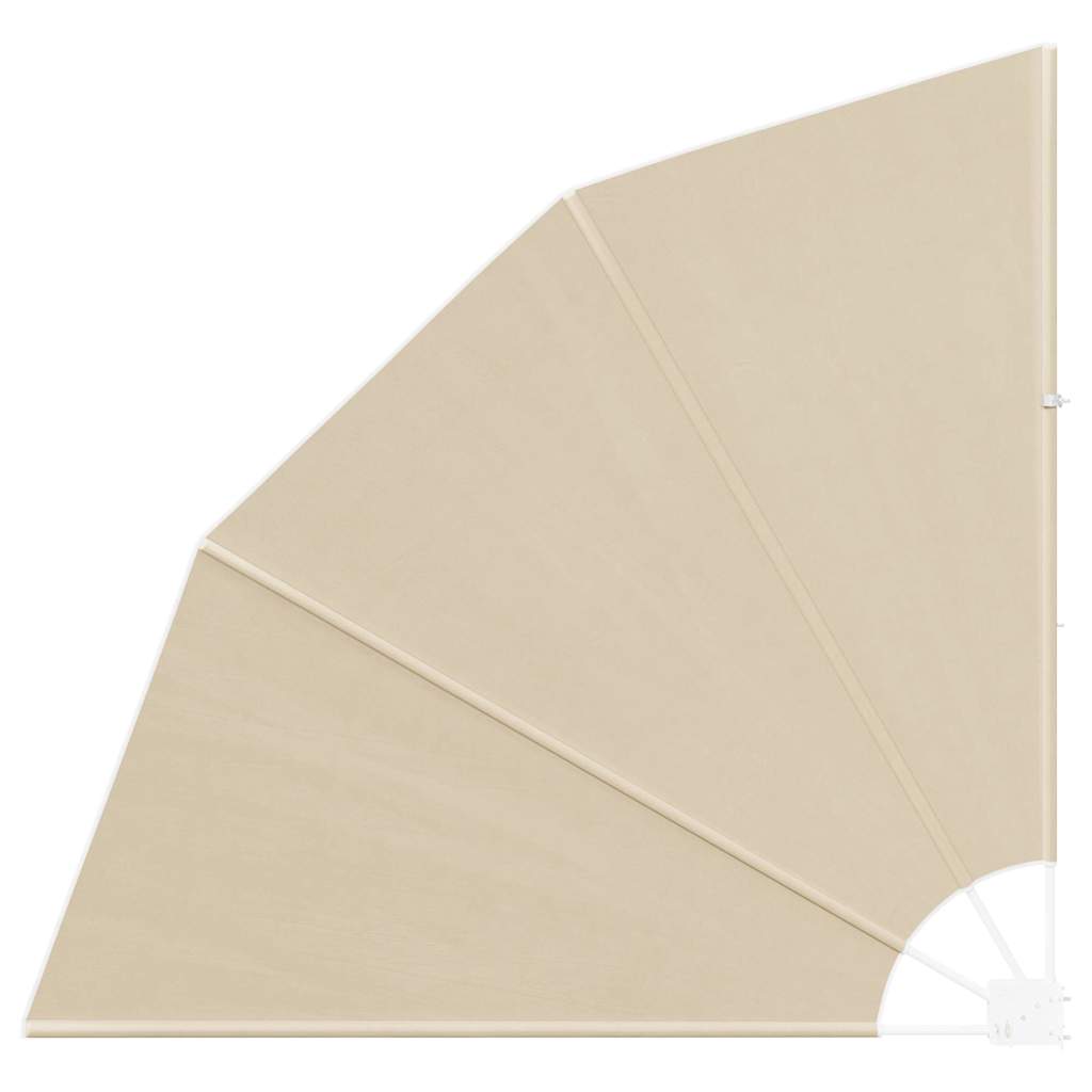Balcony Privacy Screen 140 x 140 cm Polyester Beige