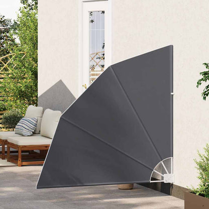 Balcony Privacy Screen 140 x 140 cm Polyester Black
