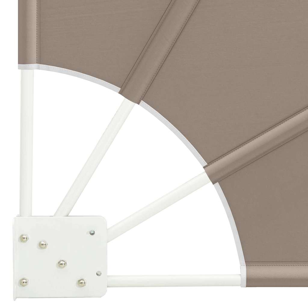Balcony Privacy Screen 140 x 140 cm Polyester Taupe