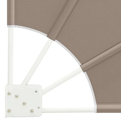 Balcony Privacy Screen 140 x 140 cm Polyester Taupe