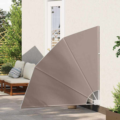 Balcony Privacy Screen 140 x 140 cm Polyester Taupe