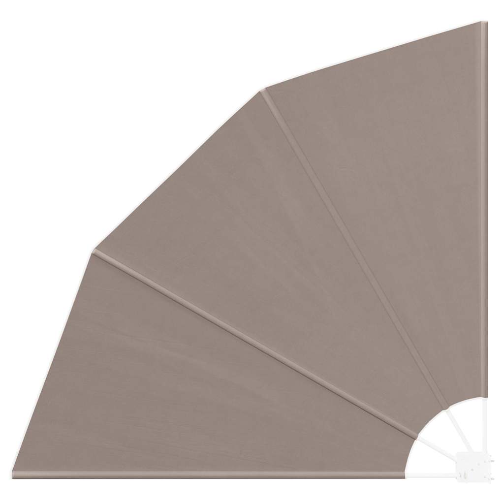 Balcony Privacy Screen 140 x 140 cm Polyester Taupe