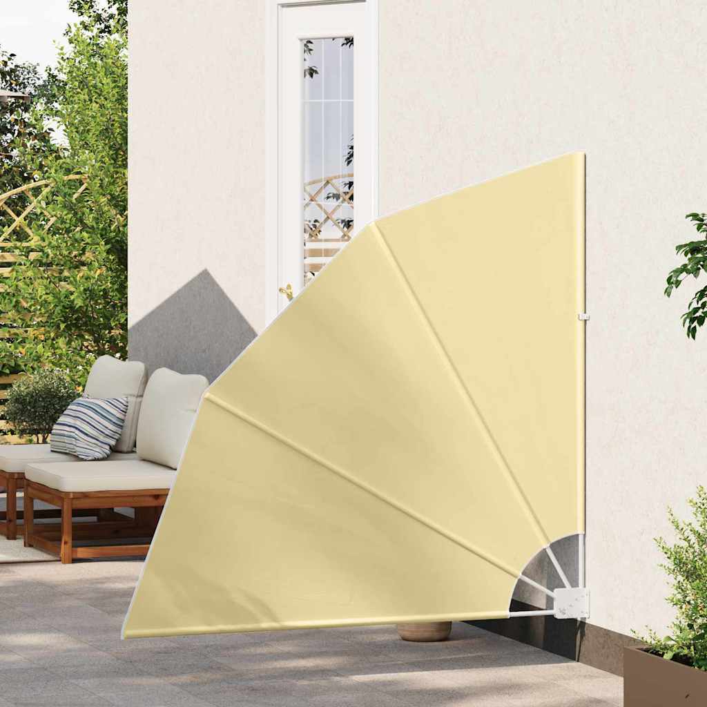 Balcony Privacy Screen 140 x 140 cm Polyester Sand