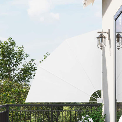 Balcony Privacy Screen 140 x 140 cm Polyester White