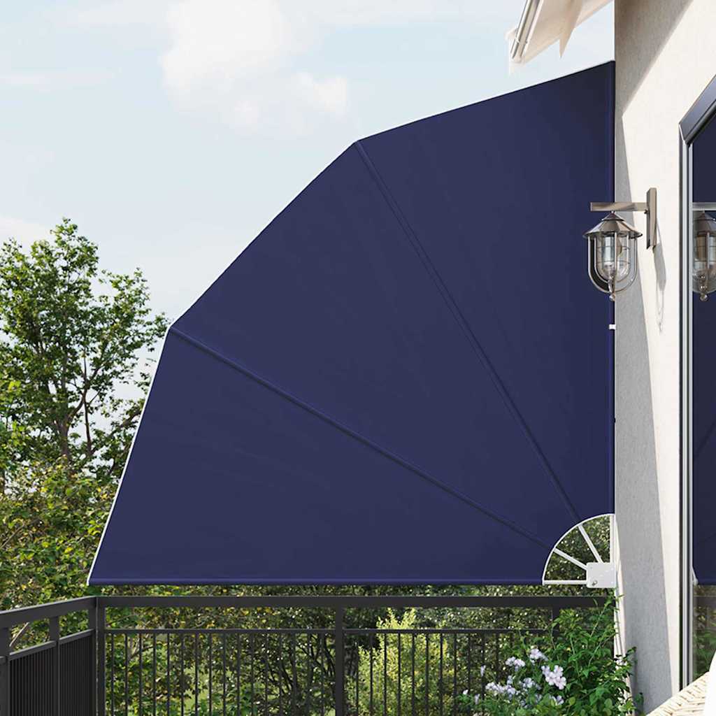 Balcony Privacy Screen 210 x 210 cm Polyester Navy Blue