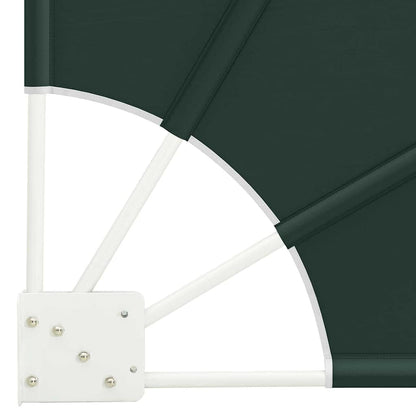 Balcony Privacy Screen 210 x 210 cm Polyester Dark Green