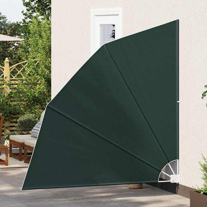 Balcony Privacy Screen 210 x 210 cm Polyester Dark Green