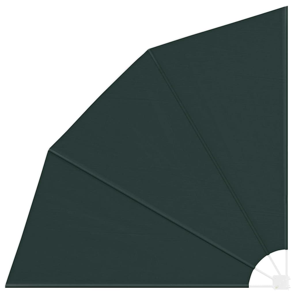 Balcony Privacy Screen 210 x 210 cm Polyester Dark Green