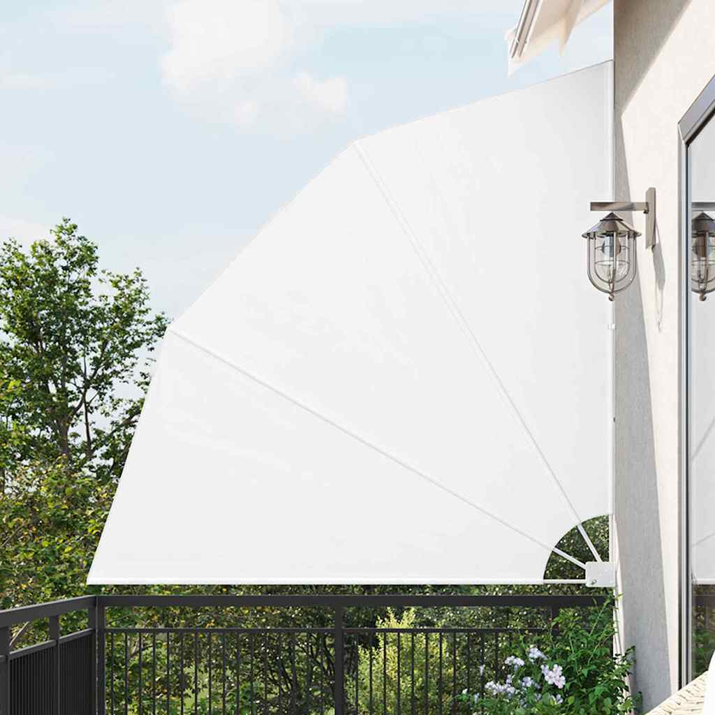 Balcony Privacy Screen 210 x 210 cm Polyester White