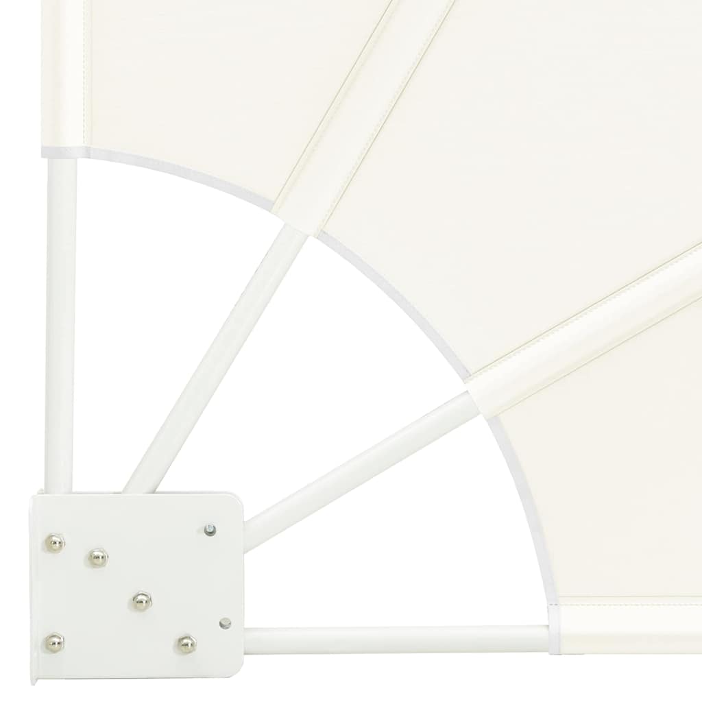 Balcony Privacy Screen 115 x 115 cm Polyester Cream