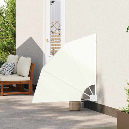Balcony Privacy Screen 115 x 115 cm Polyester Cream