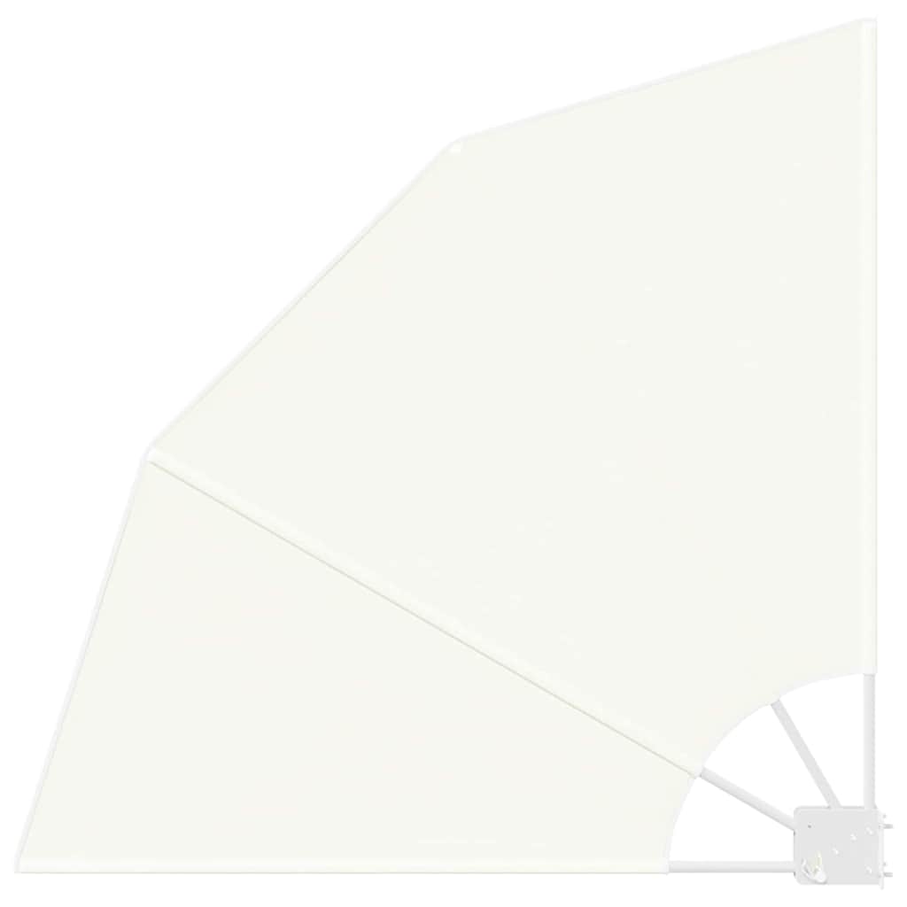 Balcony Privacy Screen 115 x 115 cm Polyester Cream