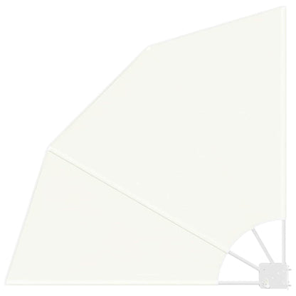 Balcony Privacy Screen 115 x 115 cm Polyester Cream