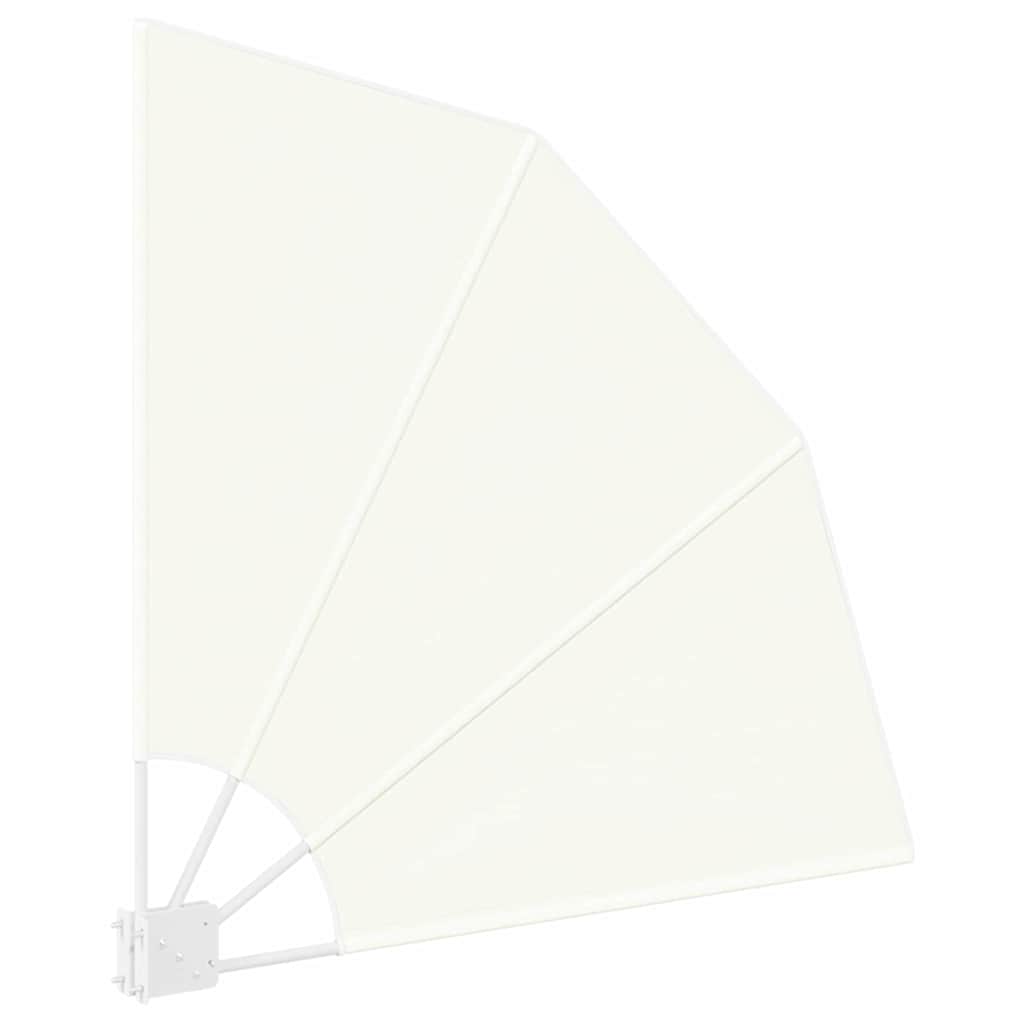 Balcony Privacy Screen 115 x 115 cm Polyester Cream