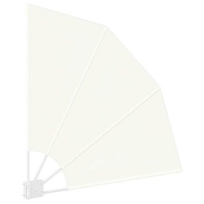 Balcony Privacy Screen 115 x 115 cm Polyester Cream
