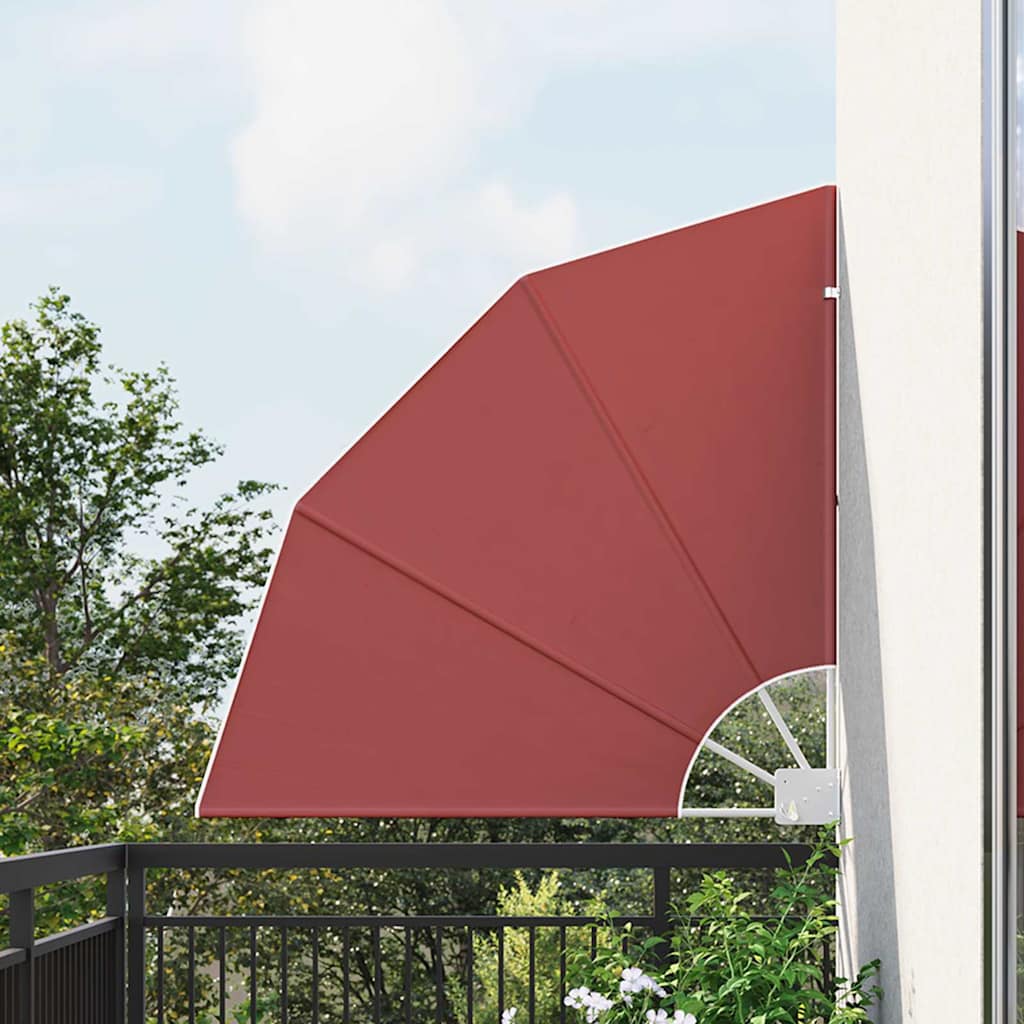Balcony Privacy Screen 115 x 115 cm Polyester Terracotta