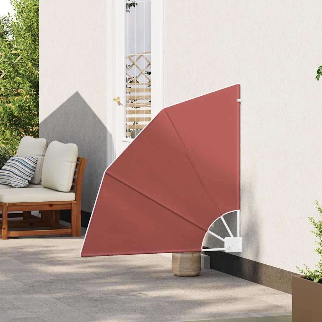 Balcony Privacy Screen 115 x 115 cm Polyester Terracotta