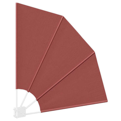 Balcony Privacy Screen 115 x 115 cm Polyester Terracotta