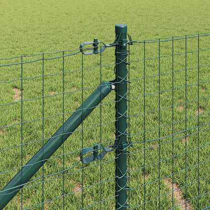 Fence Post 13 pcs Green Steel