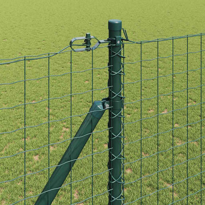 Fence Post 13 pcs Green Steel
