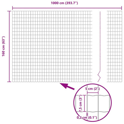Euro Fence 1.6 x 10 m PVC-coated iron