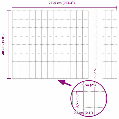Euro Fence 0.4 x 25 m PVC-coated iron