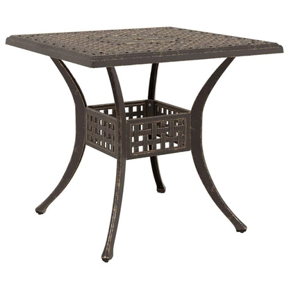 Garden Table Set 5 pcs Bronze Cast Aluminium