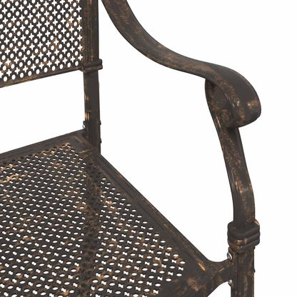 Garden Table Set 3 pcs Bronze Cast Aluminium