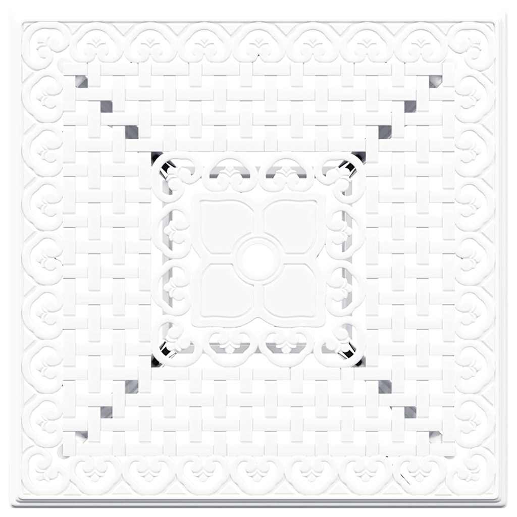 Garden Table Set 3 pcs White Cast Aluminium