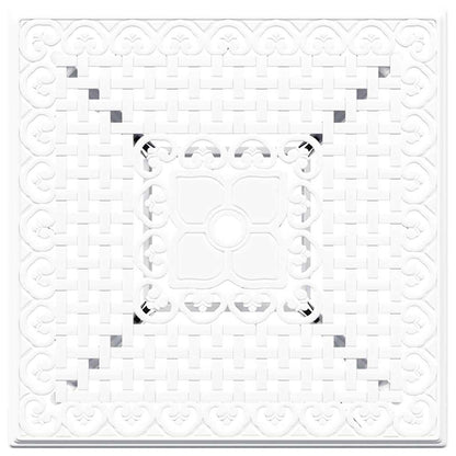 Garden Table Set 3 pcs White Cast Aluminium
