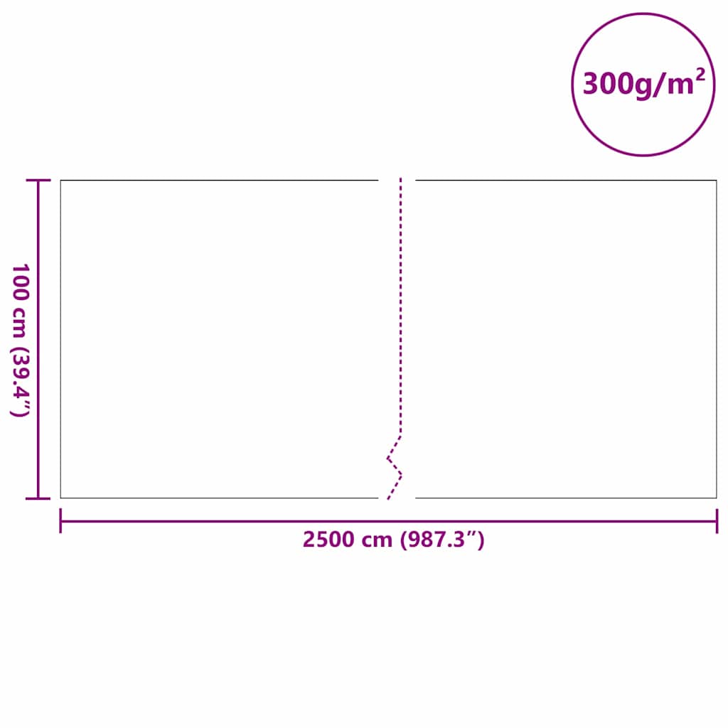 Pond Fleece Folding Grey 1 x 25 m Polyester and Cotton