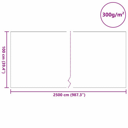 Pond Fleece Folding Grey 1 x 25 m Polyester and Cotton