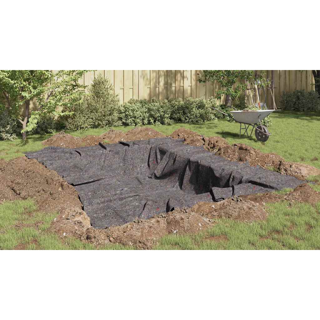 Pond Fleece Folding Grey 1 x 25 m Polyester and Cotton