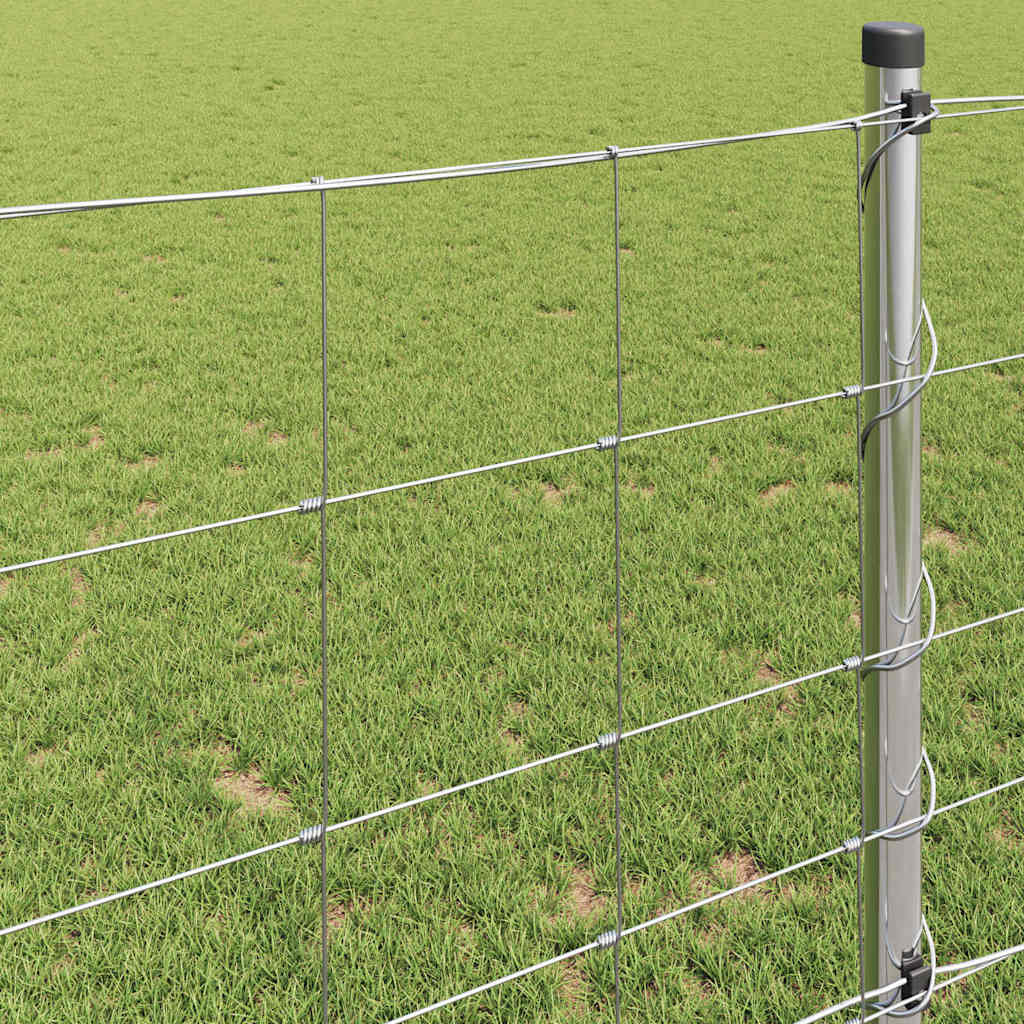 Field Fence Silver 25 x 1 m Galvanised steel