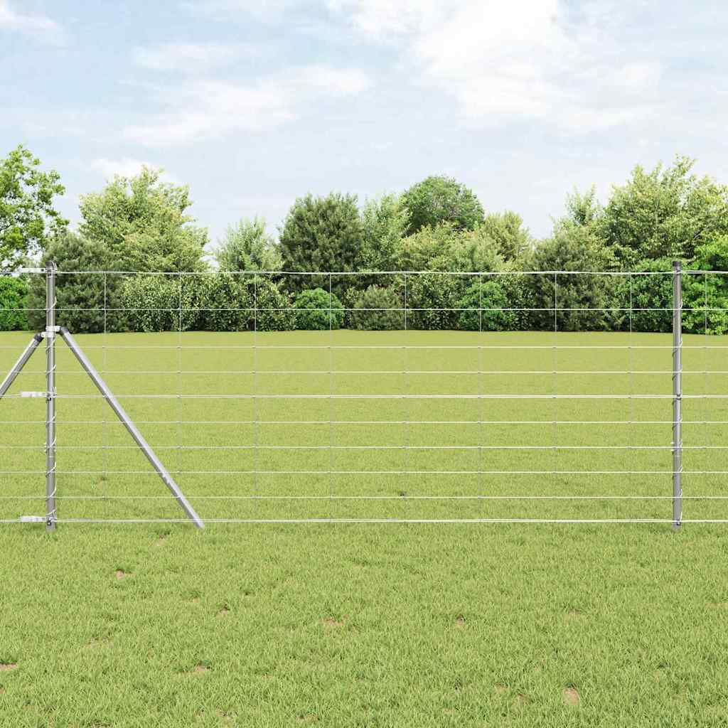Field Fence Silver 25 x 1 m Galvanised steel