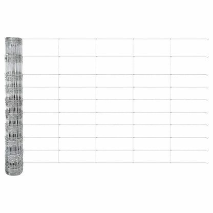 Field Fence Silver 25 x 1 m Galvanised steel