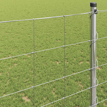 Field Fence Silver 25 x 1.2 m Galvanised steel