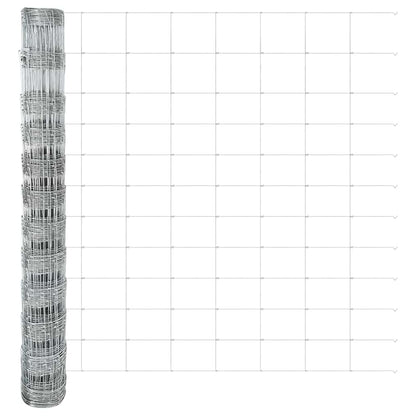 Field Fence Silver 25 x 1.2 m Galvanised steel