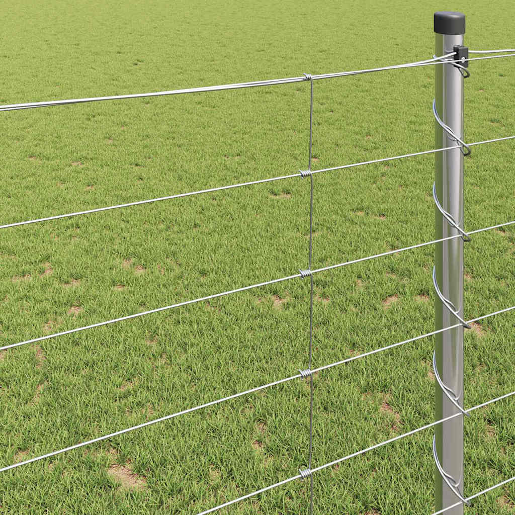 Field Fence Silver 25 x 1.2 m Galvanised steel