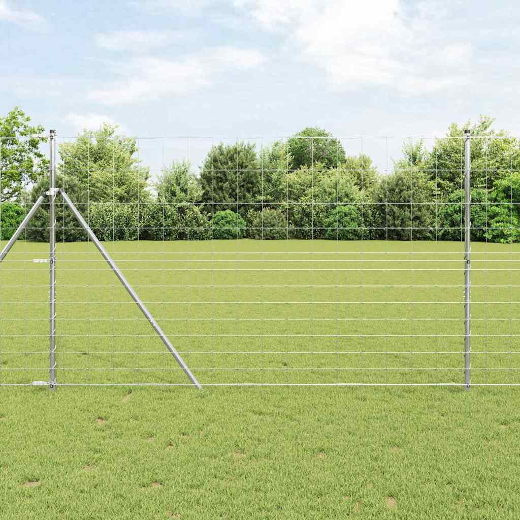 Field Fence Silver 25 x 1.5 m Galvanised steel
