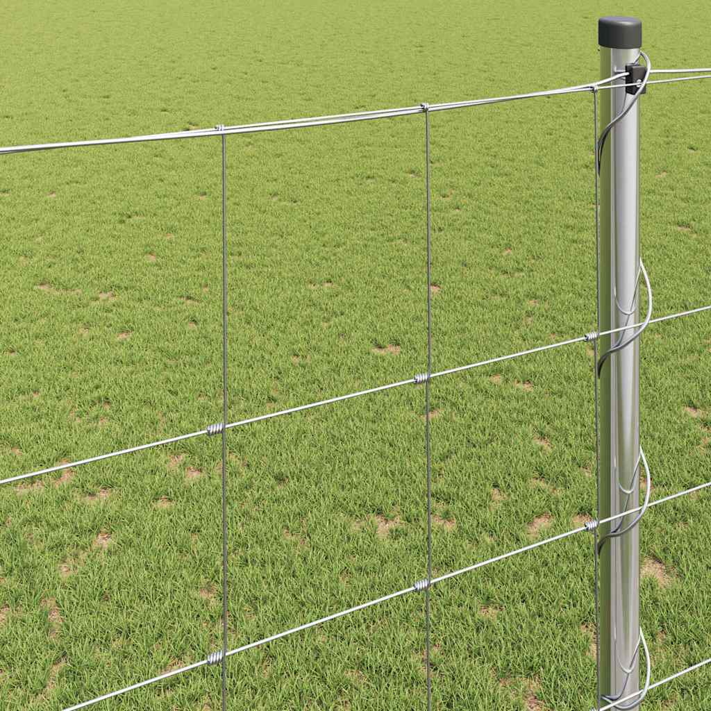 Field Fence Silver 25 x 1.5 m Galvanised steel