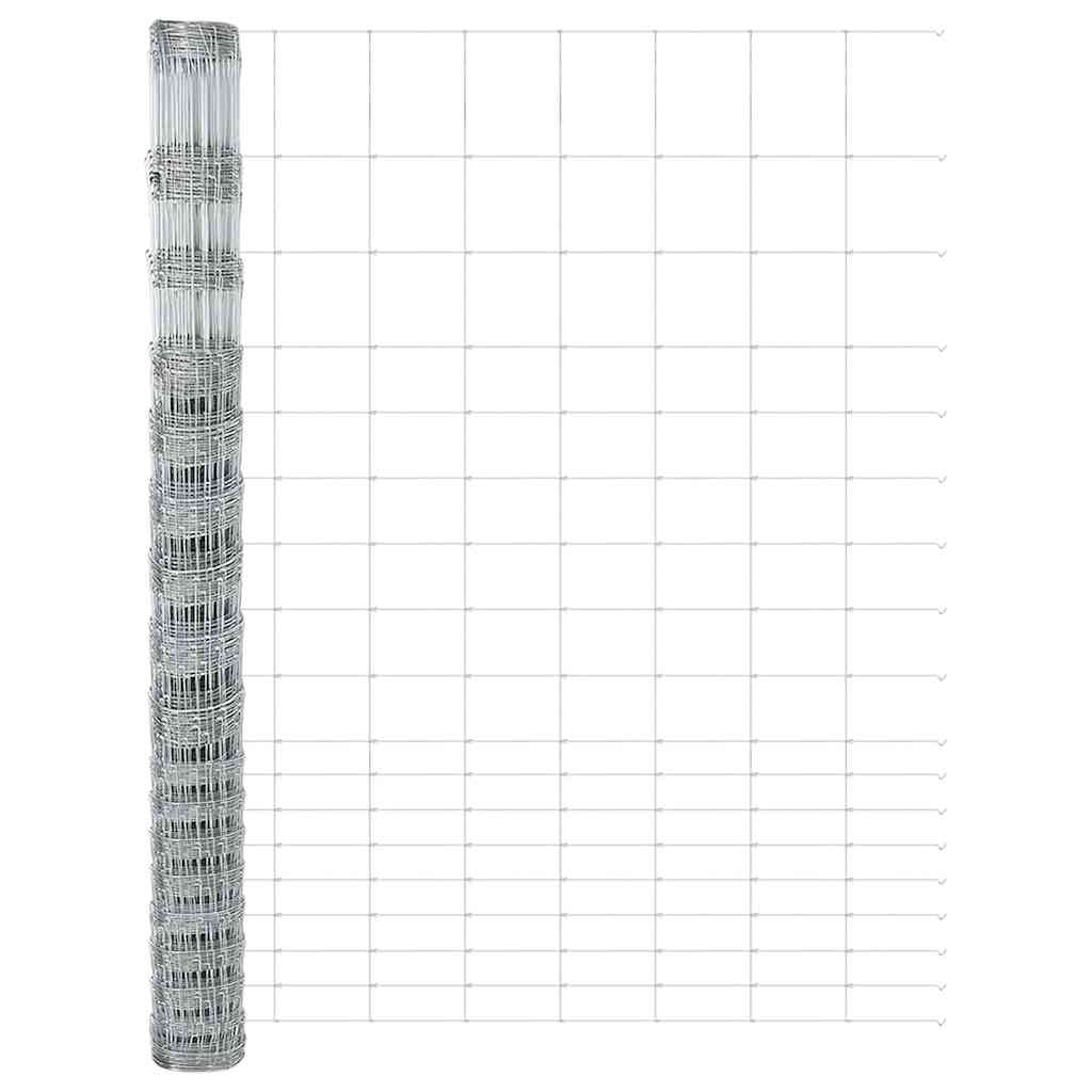 Field Fence Silver 25 x 1.5 m Galvanised steel